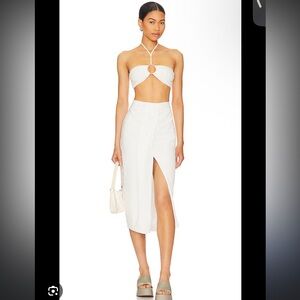 Revolve More To Come Farah Skirt Set in White